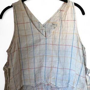 Madewell Pastel Plaid Tank Top